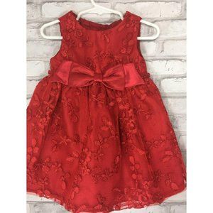 Sweet Heart Rose girls red lace dress size 24M